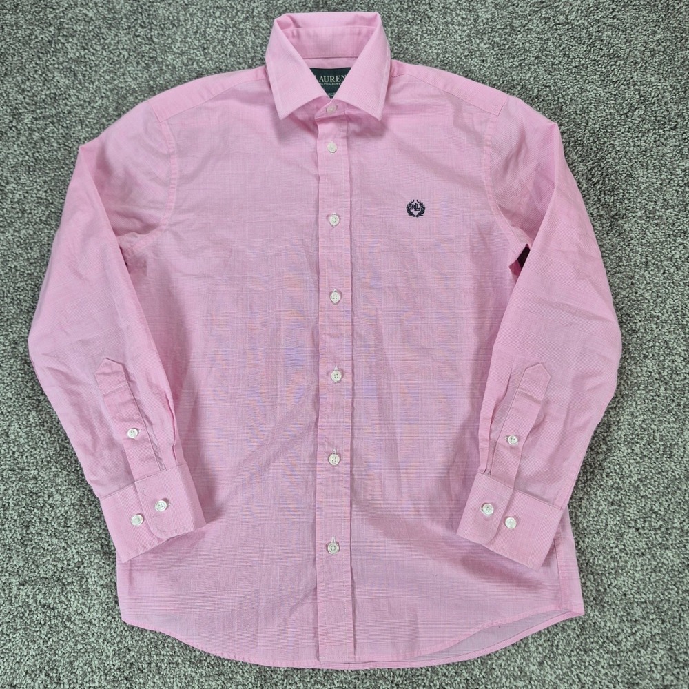 Lauren Ralph Lauren Light Pink Button-Front Dress Shirt